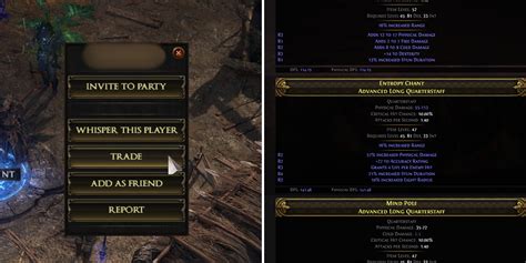 path of exile trade site.